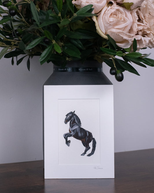 Mini equestrian original artwork