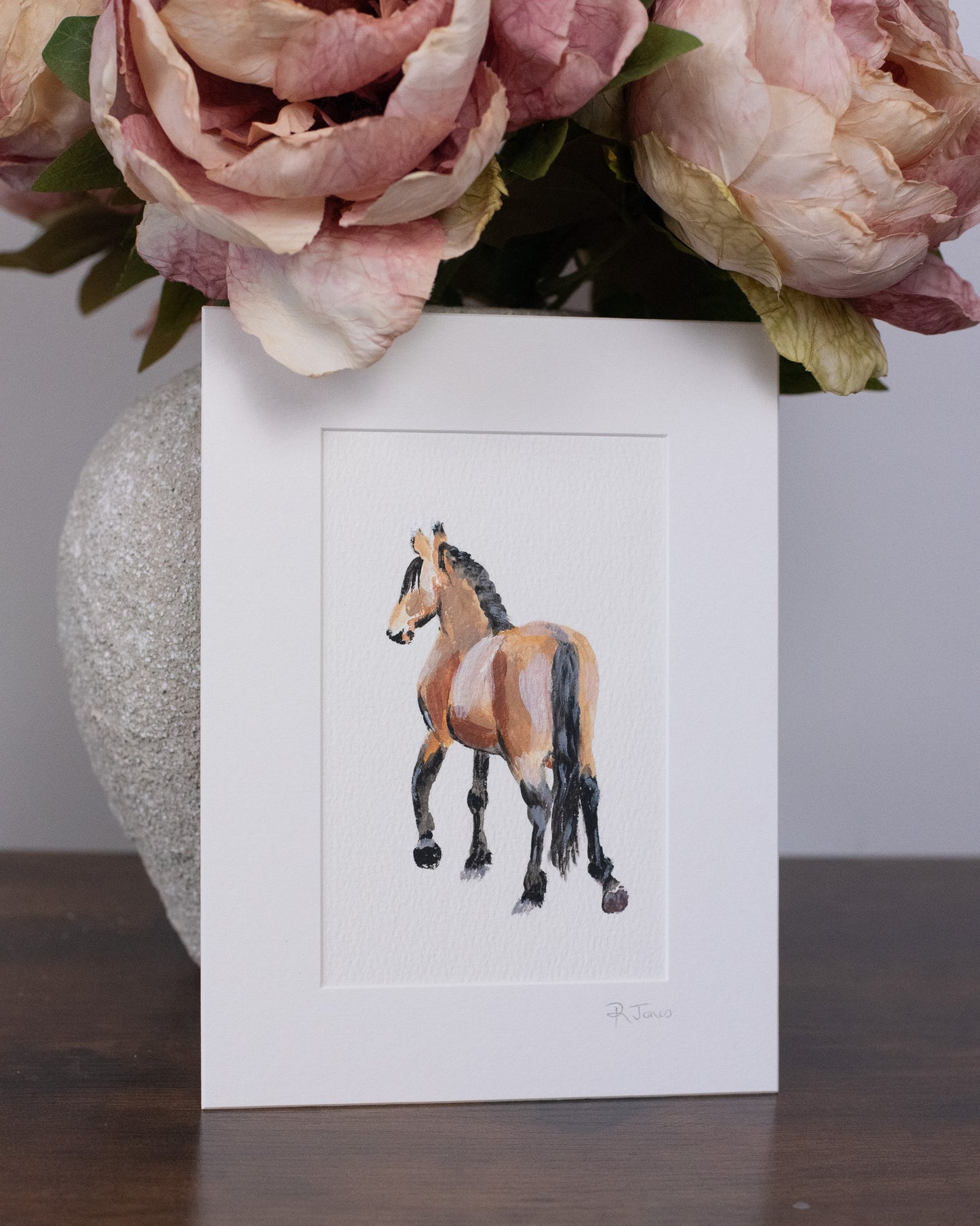 Mini equestrian original artwork