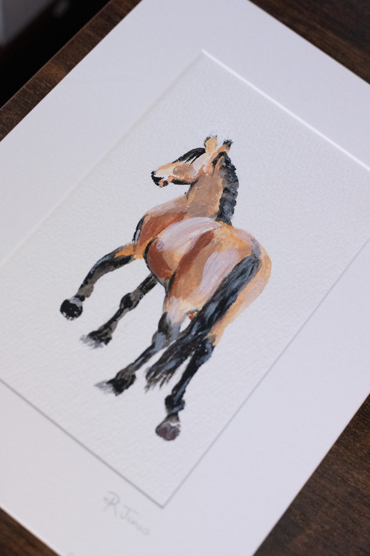 Mini equestrian original artwork