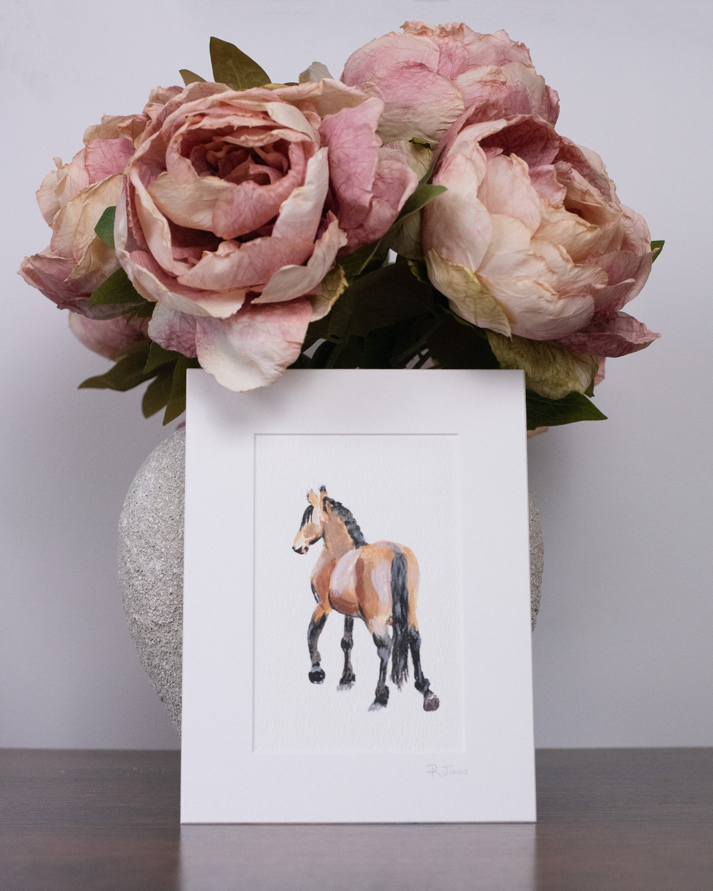Mini equestrian original artwork